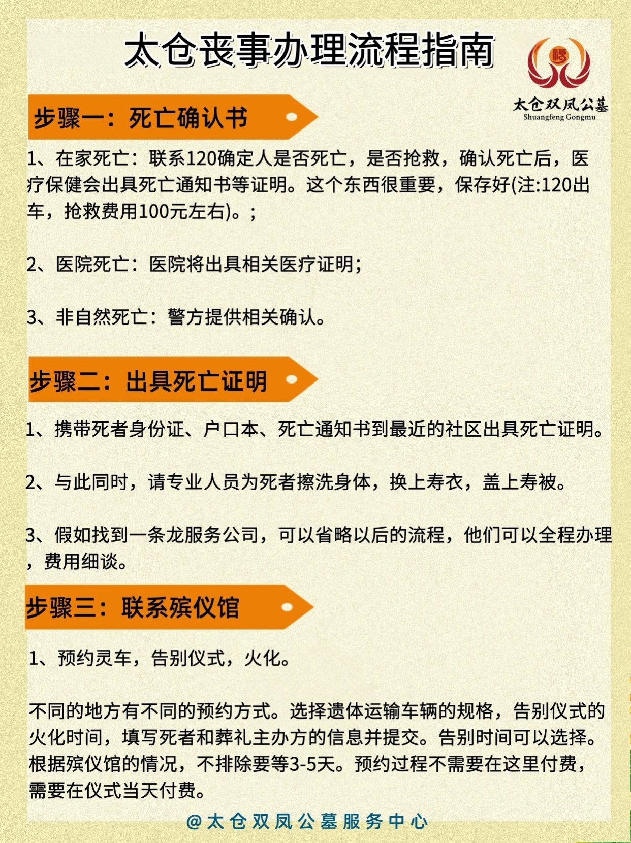 上海周边太仓殡葬处理流程指南(推荐收藏)